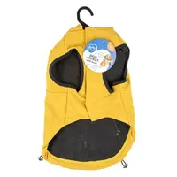 Duvo+ stylová bunda s kapucí pro psy S 40cm žlutá