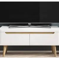 Televizní skříňka Nordi, 107 cm, dub riviera/bílá lesk