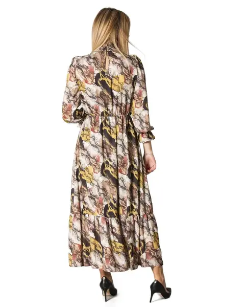 Dámske vzorované maxi šaty