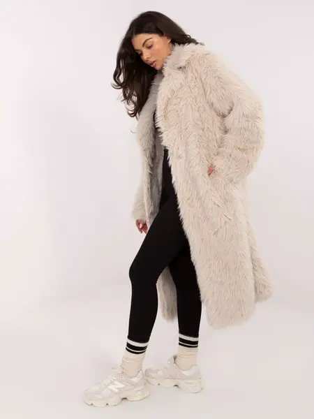 Dámský světle béžový kabát