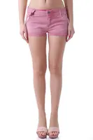 Růžové džínové kraťasy