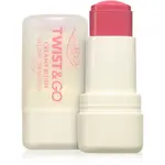 puroBIO Cosmetics Twist&Go krémová tvářenka v tyčince odstín 04 Strawberry 5 g