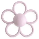 Mushie Rattle Teether Toy kousátko s chrastítkem Soft Lilac 1 ks