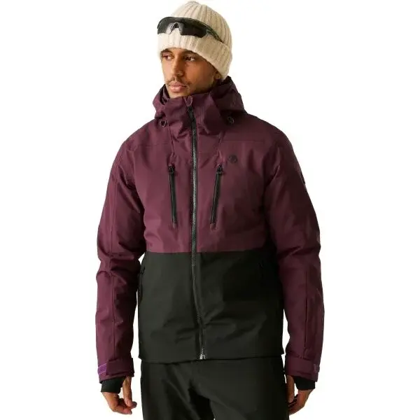 Dare2b BASEPLATE III Pánska lyžiarska bunda, vínová, veľkosť
