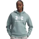 Under Armour RIVAL FLEECE BIG LOGO Dámska mikina, svetlo zelená, veľkosť