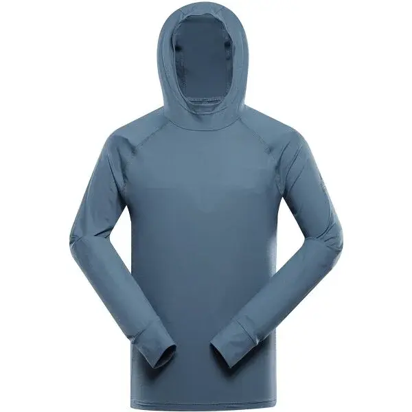 ALPINE PRO IZAR Pánska športová mikina, modrá, veľkosť