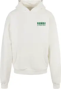 Merchcode Mikina 'Hawai'  tmavozelená / biela