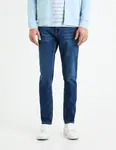 Tmavomodré pánske slim fit džínsy Celio Foslim