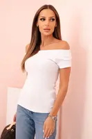 Dámský bavlněný top s odhalenými rameny