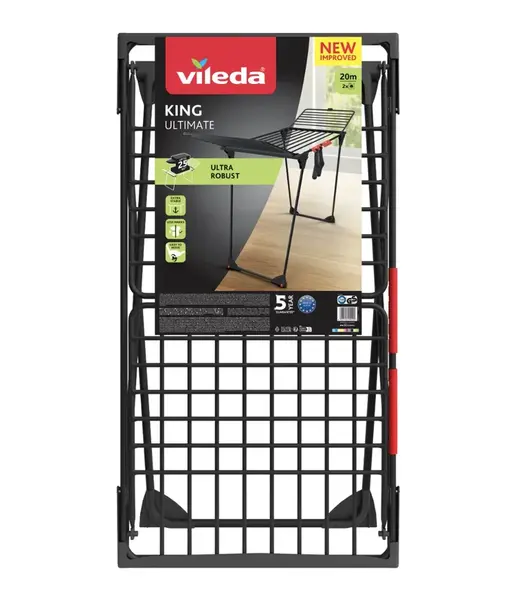 Vileda King 20 m sušák na prádlo černý
