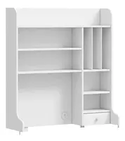 Vysoký nástavec s usb na psací stůl vendella - bílá