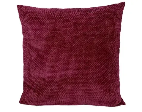 Dekoračný vankúš Chenille Cross 45x45 cm, červený%