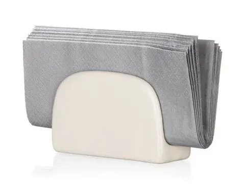 Stojanček na obrúsky Natural 11x7 cm, ivory%