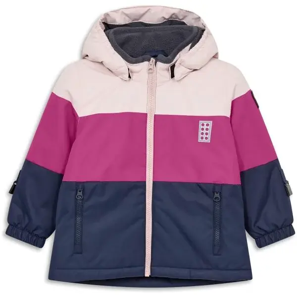 LEGO&reg; kidswear LWJERI 702 Dievčenská zimná bunda, ružová, veľkosť