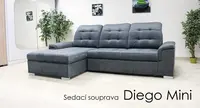 Sedací souprava Diego Mini Provedení: Pravá varianta, látka: akční MIL 22293