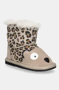 Emu Australia Detské semišové snehule Emu Australia Cheetah Walker