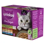 Whiskas Pure Delight výběr krmiva pro kočky v kapsičkách 12 x 85 g