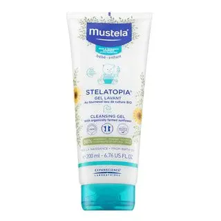 Mustela Bébé Stelatopia vyživující čisticí gel Cleansing Gel 200 ml