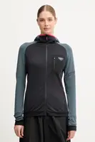 Sportovní mikina Dynafit Radical Polartec zelená barva, s kapucí, vzorovaná, 08.0000071123