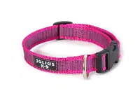 Julius-K9 Color & Gray pogumovaný pink obojok 39-65 cm / 25 mm (225CG-PN)