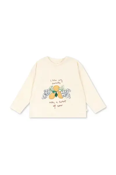 Dětské bavlněné tričko s dlouhým rukávem Konges Sløjd LIN LS TEE GOTS