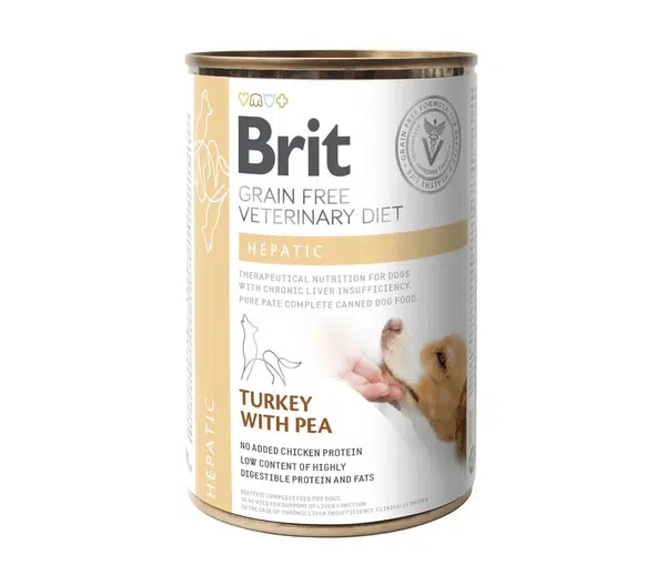Brit Veterinary Diet Hepatic konzerva pre psov 400 g