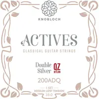 Knobloch ACTIVES Double Silver QZ Nylon Medium-Low Tension 33.0