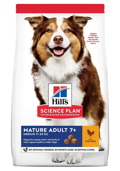 Hill's Science Plan Mature Adult 7+ Medium krmivo pro psy 2,5 kg