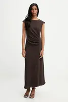 Šaty Answear.LAB hnědá barva, maxi
