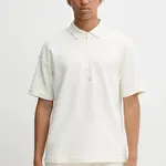 Bavlněné polo tričko adidas ALL SZN pánské, béžová barva, JL6547