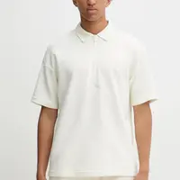 Bavlněné polo tričko adidas ALL SZN pánské, béžová barva, JL6547