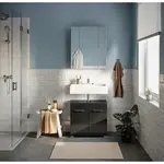 MID.YOU KOUPELNA vysoce lesklá černá