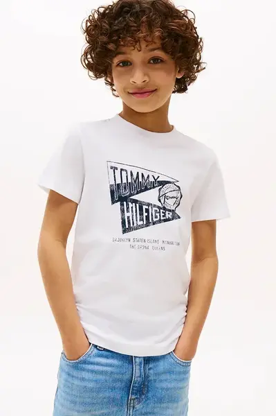 Dětské bavlněné tričko Tommy Hilfiger