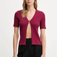 Kardigan Dkny dámský, vínová barva, P52XAX02