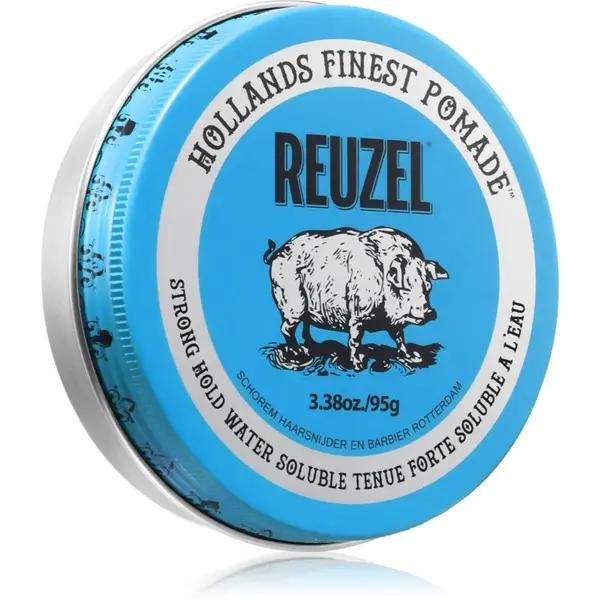 Reuzel Blue Water Soluble Strong Hold pomáda na vlasy 95 g
