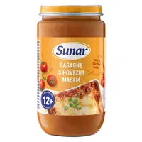 SUNAR Příkrm lasagne s hovězím masem 12m+, 235 g