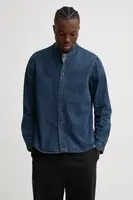 Bavlněná košile G-Star modrá barva, regular, se stojáčkem, D25157-D252