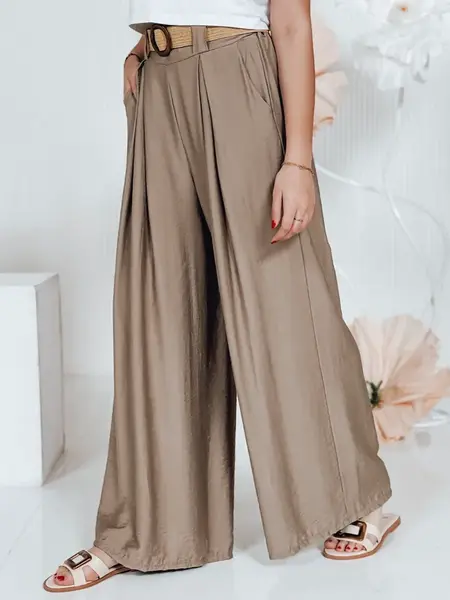 Dámské kalhoty MIRELOU, hnědé