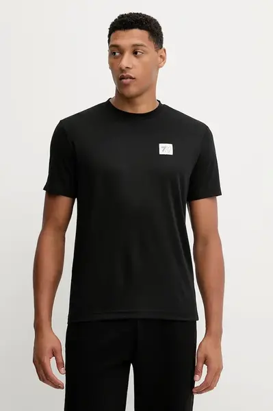 Tričko EA7 Emporio Armani pánské, černá barva, AF24318.7X000041