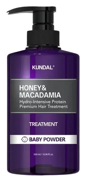 KUNDAL Honey&Macadamia Treatment - hydrointenzívna proteínová kúra na vlasy Baby Powder 500 ml