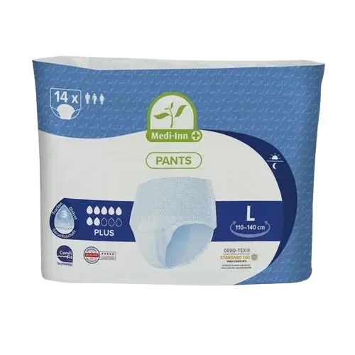 MEDI-INN Inkontinenčné nohavičky Plus 7 kvapiek, veľkosť L, 14 ks
