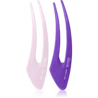 Janeke Hair Clip sponky do vlasov Purple 2x13 cm