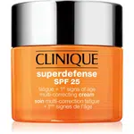 Clinique Superdefense™ SPF 25 Fatigue + 1st Signs Of Age Multi-Correcting Cream krém proti prvým známkam starnutia pre suchú a zmiešanú pleť SPF 25 50