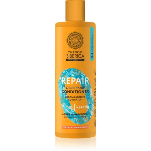 Natura Siberica Oblepikha Siberica Repair regeneračný kondicionér pre suché a poškodené vlasy 400 ml