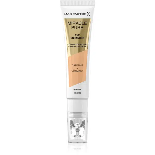 Max Factor Miracle Pure krémový korektor proti opuchom a tmavým kruhom odtieň 02 Buff 10 ml