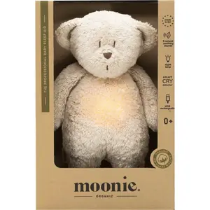 Moonie Bear 2.0 Organic Sand uspávačik s melódiou 1 ks