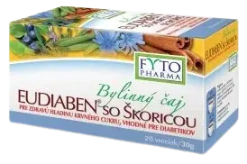 FYTOPHARMA Bylinný čaj Eudiaben so škoricou, 20 x 1.5 g