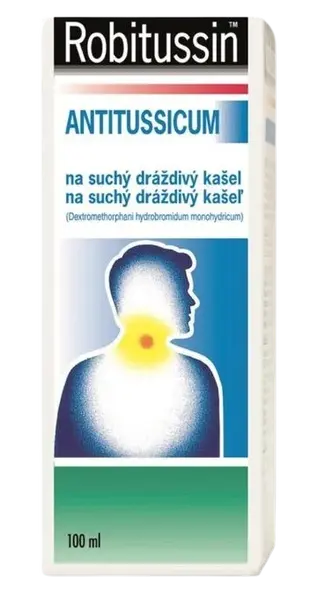 ROBITUSSIN Antitussicum sirup na suchý dráždivý kašeľ 100 ml