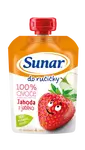 SUNAR Do ručičky ovocná kapsička jahoda 4m+ 100 g
