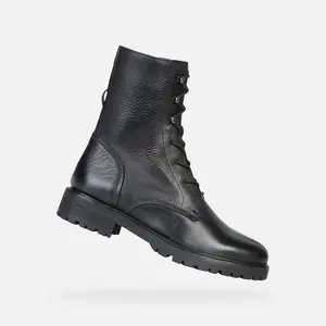 Black women's ankle boots Geox Hoara - Women's
